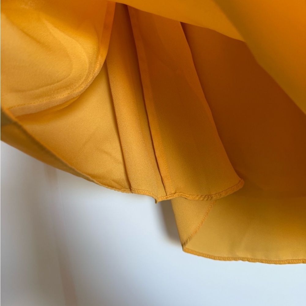Yellow Ruffle Asymmetrical Tank - Picture 5 of 9